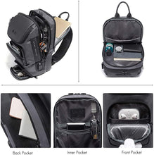 Load image into Gallery viewer, Outdoor Crossbody Gray Sling Bag with USB Charging Port