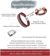 Load image into Gallery viewer, Inside Impressions Red Chain Bracelets with Magnetic Clasp