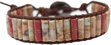 Scarlett Brown 7 Chakra Bracelet with Real Gemstones