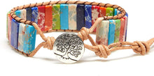 Load image into Gallery viewer, Sofia Chakra 1 Bracelet with Real Gemstones