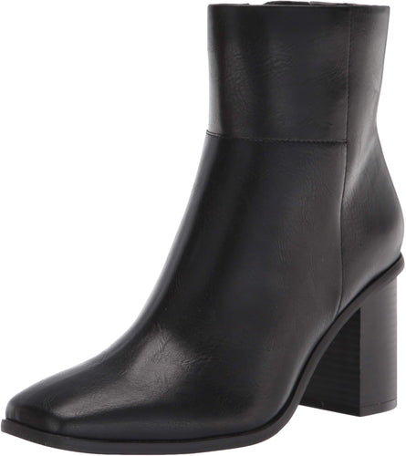 Women's High Heel Side Zip Black Ankle Boot