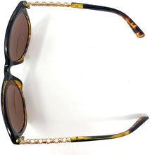 Load image into Gallery viewer, Sunshine Friends Black Tortoise With Amber Lens Butterfly Cateye Sunglasses