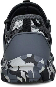 Men's Camouflage Gray Non Slip Athletic Running Shoes