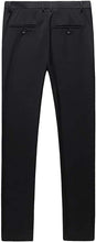 Load image into Gallery viewer, Mens Black Slim Fit Skinny Trousers Suit Pants