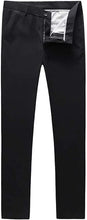 Load image into Gallery viewer, Mens Black Slim Fit Skinny Trousers Suit Pants