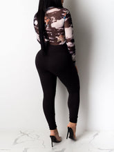 Load image into Gallery viewer, Two Piece Black Long Sleeve Skinny See Through Jumpsuit
