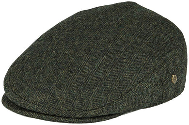Men's Army Green Flat Ivy Newsboy Hat