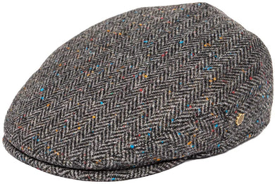 Men's Tweed Brown/Gray Newsboy Hat