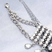 Load image into Gallery viewer, Crystal Necklace Silver Neck Chain Rhinestone Fashion Jewelry Accessory