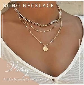 Crystal Necklace Silver Neck Chain Rhinestone Fashion Jewelry Accessory