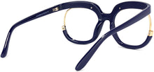 Load image into Gallery viewer, Forever Fad Blue Square Oversized Clear Lens Women Glasses