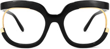 Load image into Gallery viewer, Forever Black Square Oversized Clear Lens Women Glasses