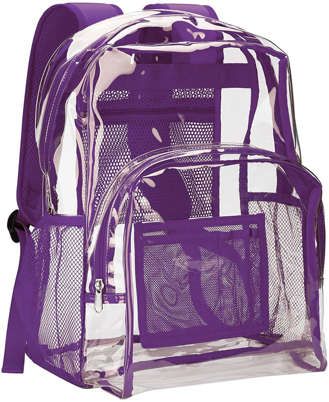 Classic Designs Purple Durable Heavy Duty Clear Backpack