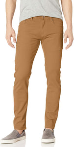 Men's Basic  Red Color Twill Stretch Span Pants