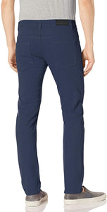 Men's Basic Navy Color Twill Stretch Span Pants