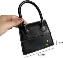 Load image into Gallery viewer, Clutch Purse Black Faux Leather Crossbody Mini Bags