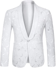 Load image into Gallery viewer, White Tuxedo Shawl Collar 2 Piece Men&#39;s Suits