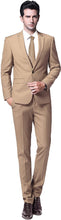 Load image into Gallery viewer, Formal Beige One Button 2 Piece Men&#39;s Suit