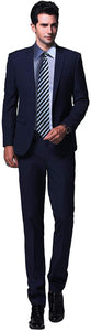 Men's Navy Blue One Button 2pc Blazer & Pant Suit