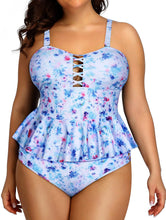 Load image into Gallery viewer, Modish Tie Dye Tummy Control Two Piece Bathing Suit