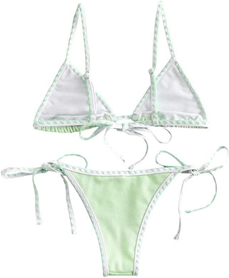 Mint Green Triangle Bikini Set