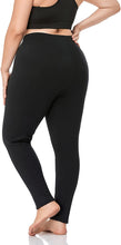 Load image into Gallery viewer, Basic Plus Size Fleece Lined Leggings