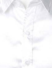 Load image into Gallery viewer, Men&#39;s White Luxury Silk Long Sleeve Dress Shirt