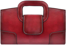 Load image into Gallery viewer, Vintage Flap Red Tote Top Handle Satchel Handbags