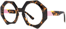 Load image into Gallery viewer, Translucent Gold-Tortoise Stylish Oversized Glasses