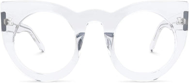 Sun Furies Crystal Thick Cat Eye Anti Blue Light Vintage Glasses