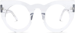 Sun Furies Crystal Thick Cat Eye Anti Blue Light Vintage Glasses