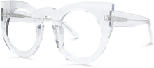 Load image into Gallery viewer, Sun Furies Crystal Thick Cat Eye Anti Blue Light Vintage Glasses