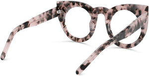 Sun Furies Pink Tortoise Thick Cat Eye Anti Blue Light Vintage Glasses