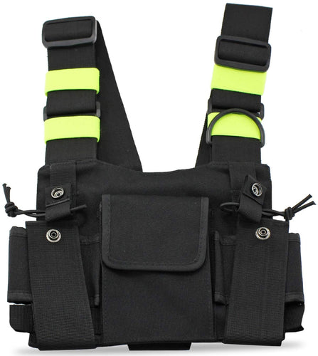 Green Radio Chest Harness Chest Front Pack Pouch