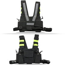 Load image into Gallery viewer, Green Radio Chest Harness Chest Front Pack Pouch