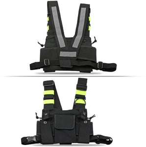 Green Radio Chest Harness Chest Front Pack Pouch