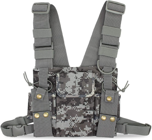 Camouflage Radio Chest Harness Chest Front Pack Pouch