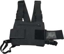 Load image into Gallery viewer, Black Radio Chest Harness Chest Front Pack Pouch