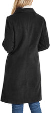 Load image into Gallery viewer, Elegant Black Fall Winter Single Breasted Women&#39;s Long Wool Coat