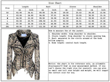 Load image into Gallery viewer, Print Studded Army Green Leather Snake Pattern Biker Jacket