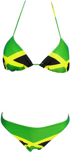Jamaica Flag Bikini 2 Piece Swimwear