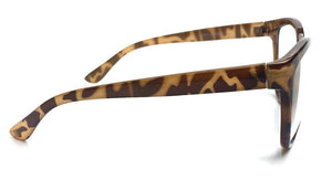 Tortoise Style Oversized Cat Eye Clear Glasses