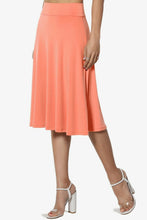 Load image into Gallery viewer, Maldives Sky Blue Pleated Midi Skirt