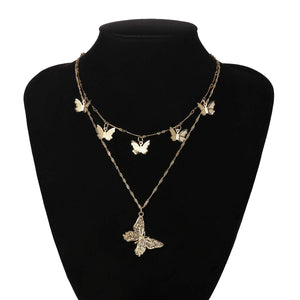 Butterfly Collar Choker Gold Fashion Boho Necklace