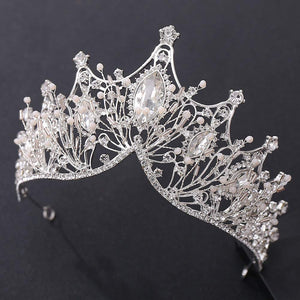 Rhinestones Silver Tiara Crown