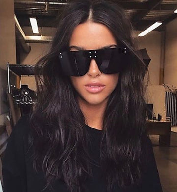 Black Flat Top Oversized Floressa Sunglasses