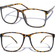 Load image into Gallery viewer, Vintage Style Retro Tortoise Clear Glasses