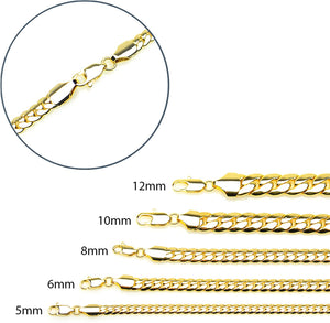 Lion Medallion Pendant 20" Miami Cuban Chain Necklace