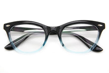Load image into Gallery viewer, Turquoise Ombre Cat Eye Clear Lens Tortoise Frames