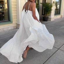 Load image into Gallery viewer, Whispering Summer White Sleeveless Maxi Dress